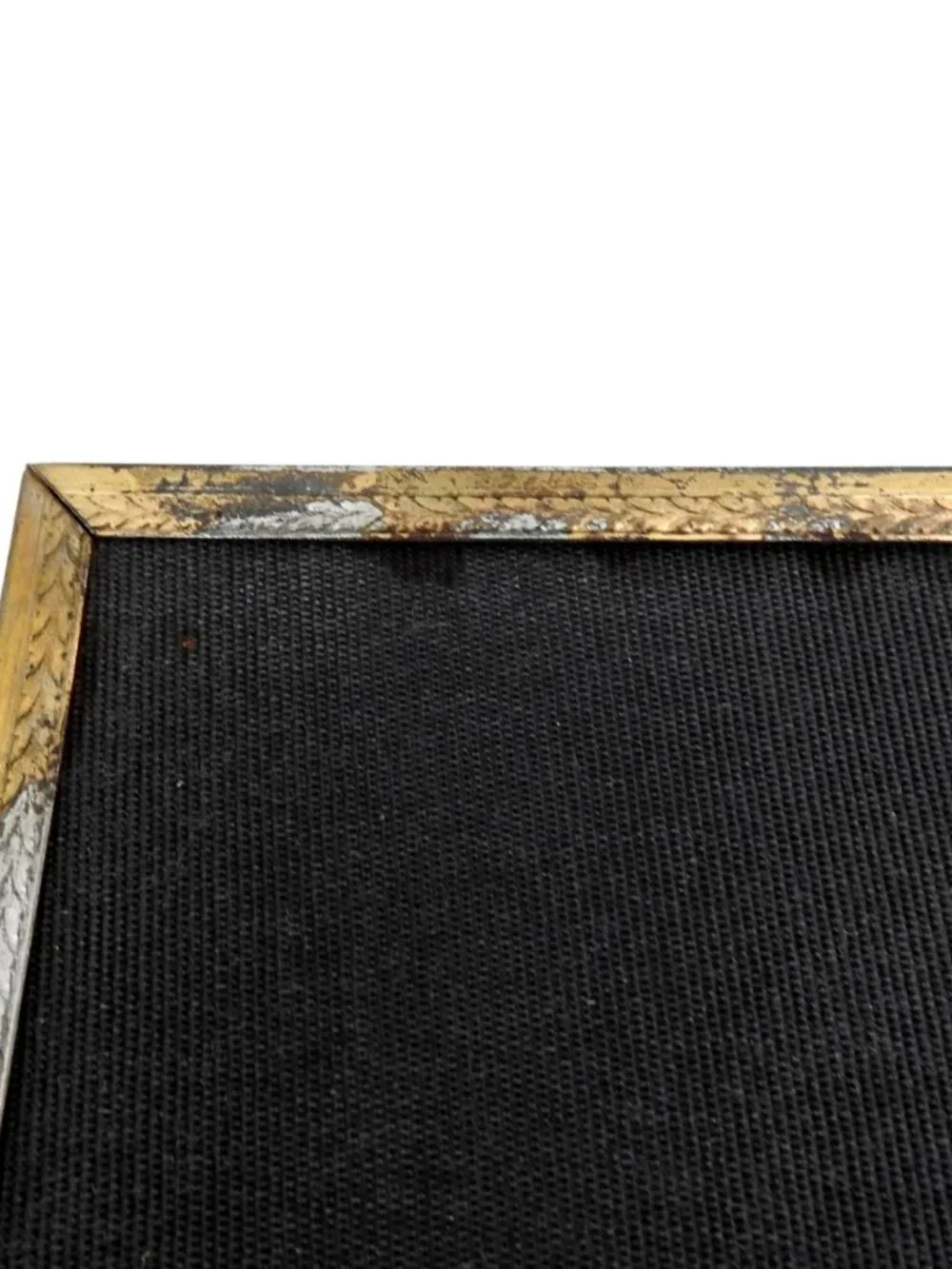 Vintage Brass Water Lily Picture Frame Tabletop & Wall Mount 8x10
